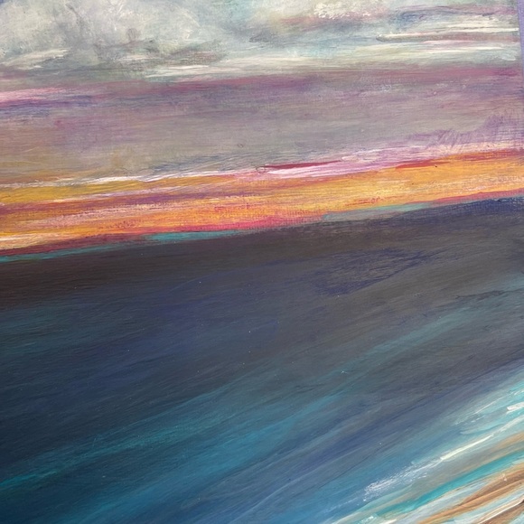 Serene Ocean Sunset Canvas Art - Picture 2 of 3